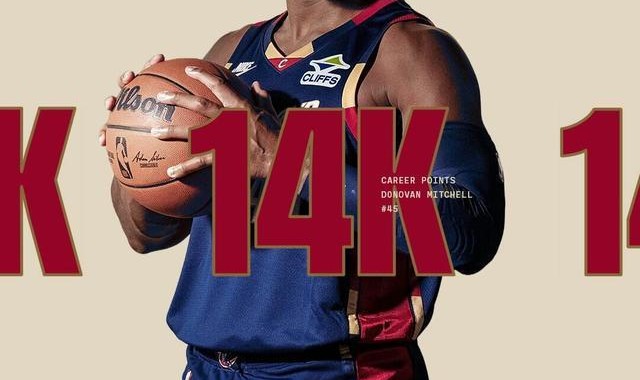 里程碑！米切尔NBA生涯总得分突破14000分